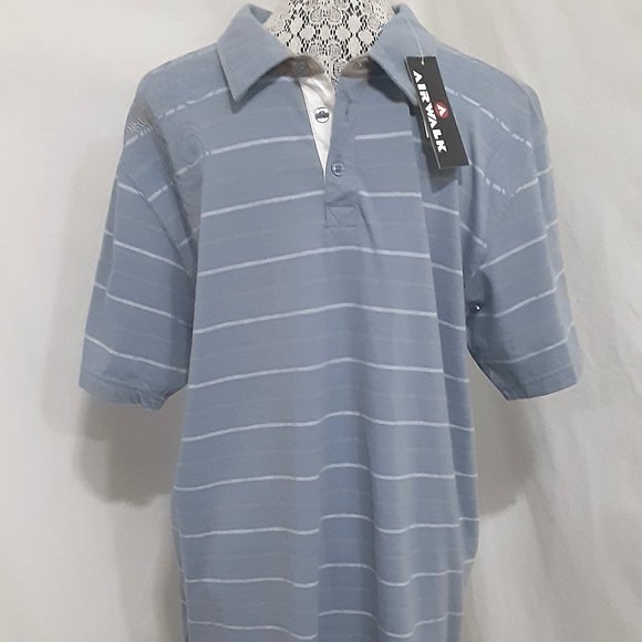 Airwalk Polo Shirt Men Size Large New Skater Skateboarder - Picture 1 of 5